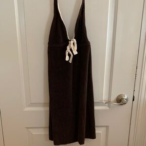 Lucky Brand Dark Brown Garment with Cream Accent Y2K